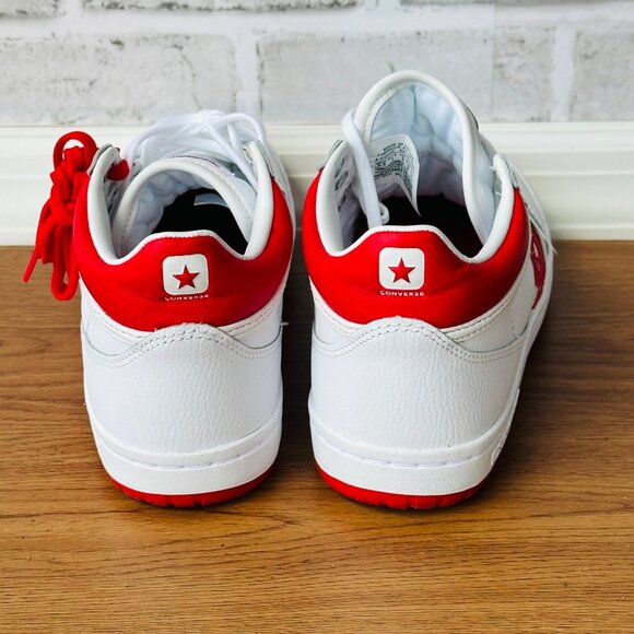 ⭐⭐Converse Fastbreak Pro Mid Leather Sz 5.5 Men's Shoes Skate White Red A10200C - Picture 4 of 9